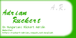 adrian ruckert business card