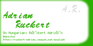 adrian ruckert business card